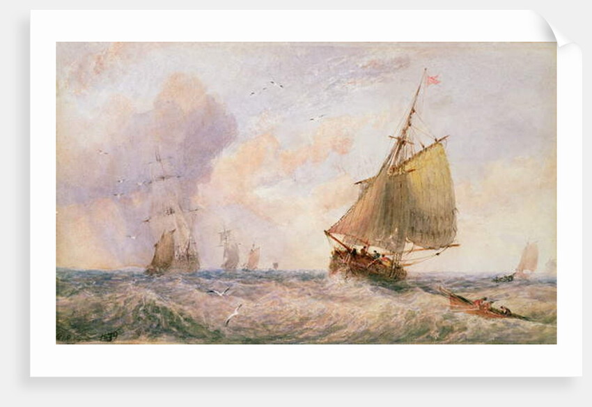 Shipping off Whitby, 1879 by George Weatherill