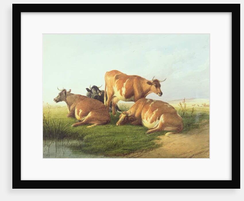 Cattle in a Landscape by Thomas Sidney Cooper