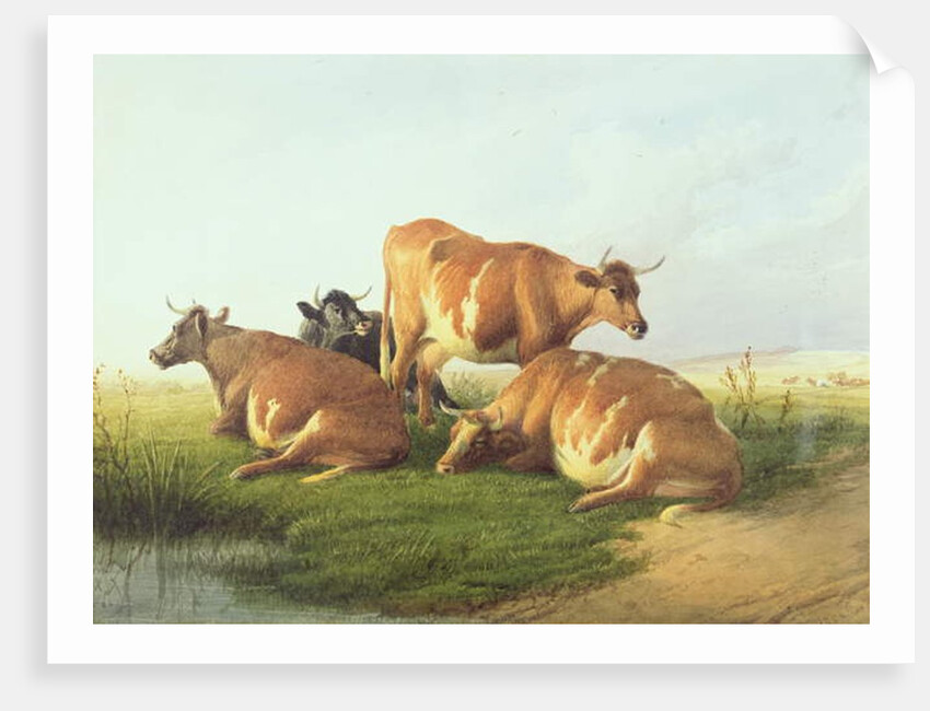 Cattle in a Landscape by Thomas Sidney Cooper