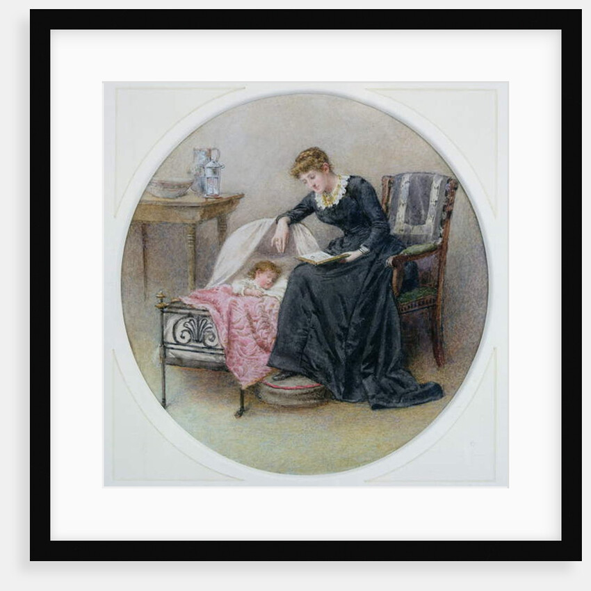 A Goodnight Story by George Goodwin Kilburne