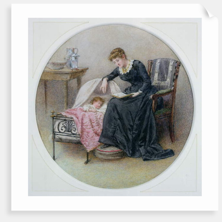 A Goodnight Story by George Goodwin Kilburne