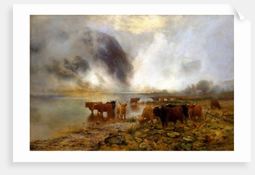 A Highland Loch, 1899 by Louis Bosworth Hurt