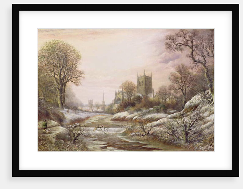 Worcester from the South West in the Snow, c.1875 by Charles Leaver