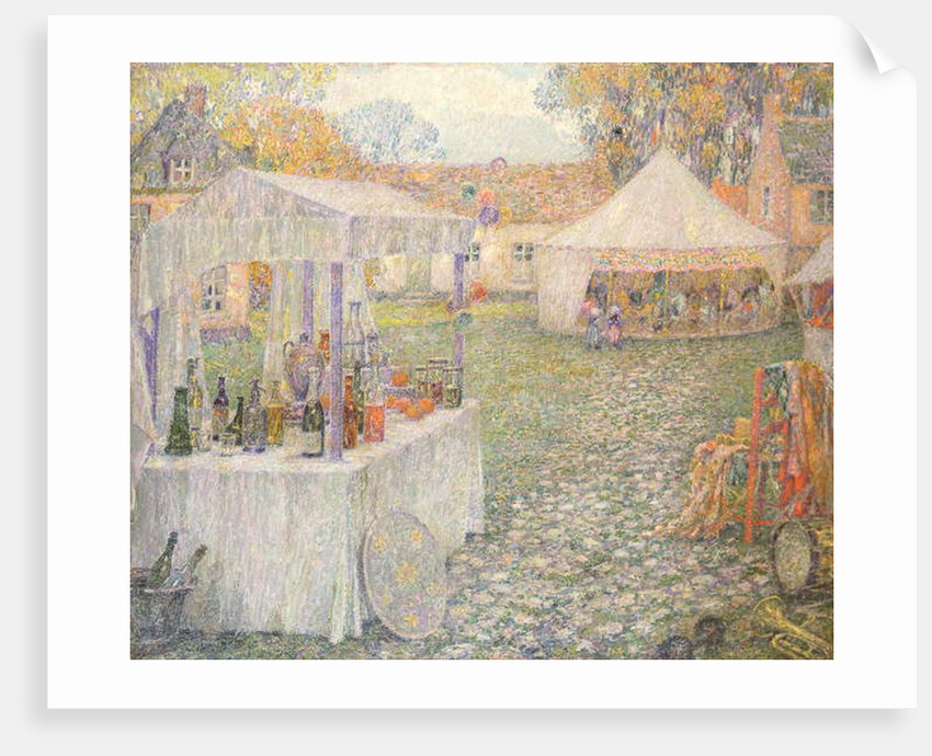 The Booths by Henri Eugene Augustin Le Sidaner