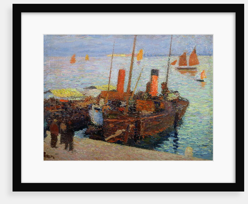 Boats in the Bay of St. Malo, c.1910 by Henri Jean Guillaume Martin