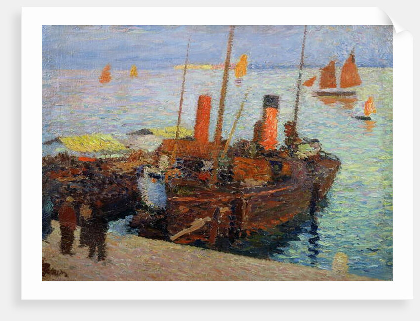 Boats in the Bay of St. Malo, c.1910 by Henri Jean Guillaume Martin