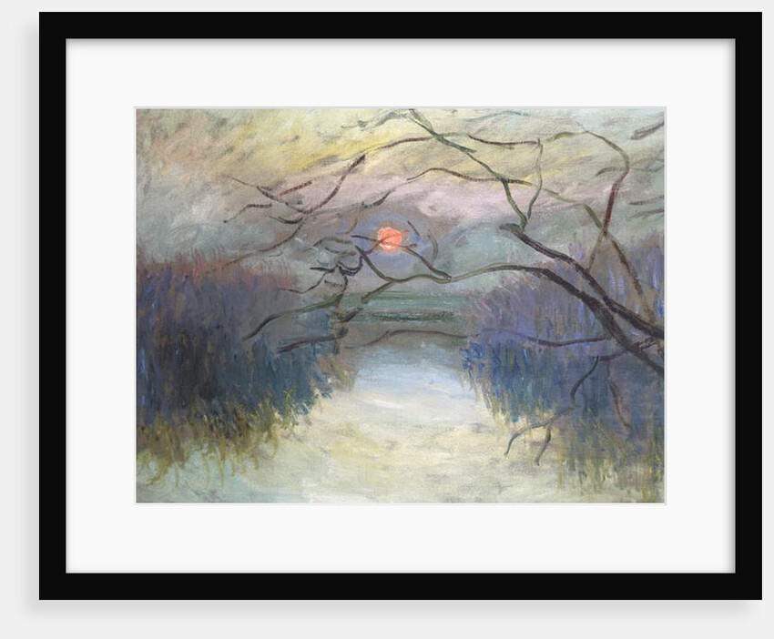 Sunset on the Seine at Vétheuil, 1880 by Claude Monet