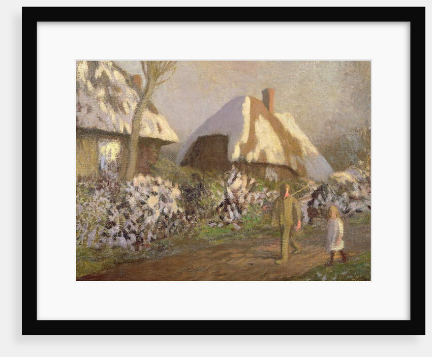 Cottages on the Frosty Afternoon by George Clausen