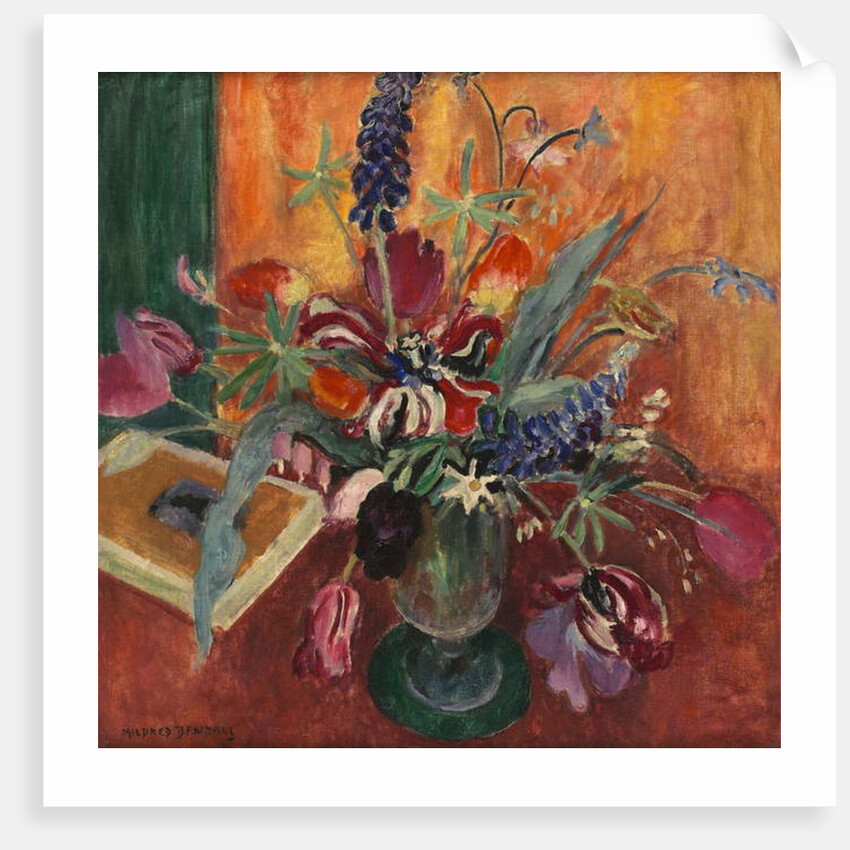 Lupins and tulips, c.1925 by Mildred Bendall