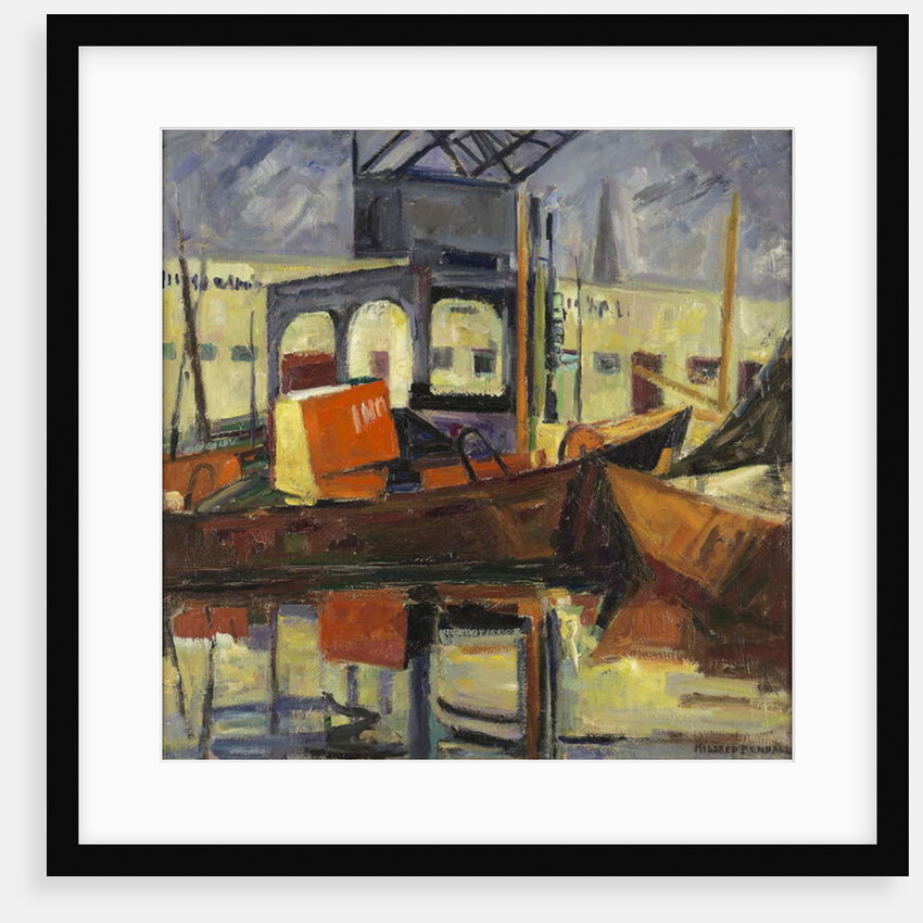 The harbour of Bordeaux, c.1945 by Mildred Bendall