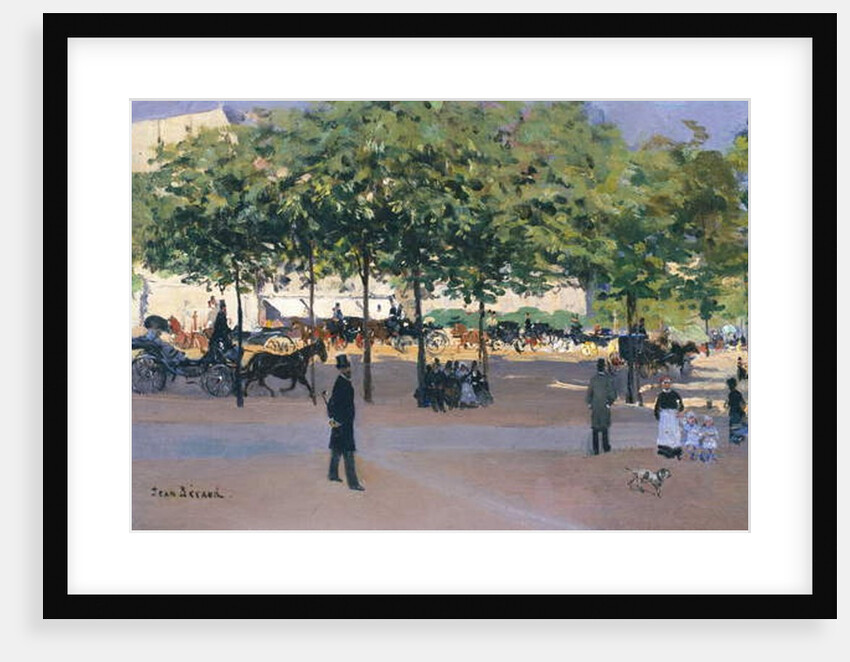 Promenade on a Sunday afternoon, Paris by Jean Beraud