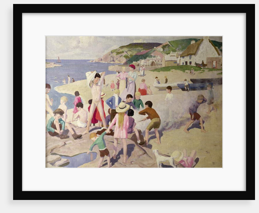 Beach Scene, c.1925 by Ernest Procter