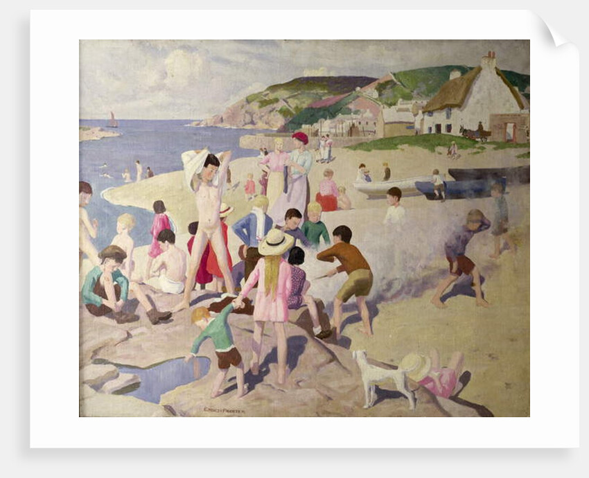Beach Scene, c.1925 by Ernest Procter