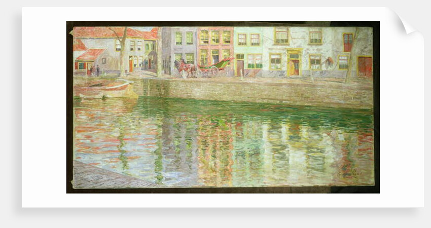 Across the Canal, 1900 by Emile Claus