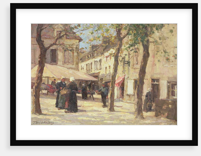 The Market Place, Quimperle, Brittany by Terrick Williams