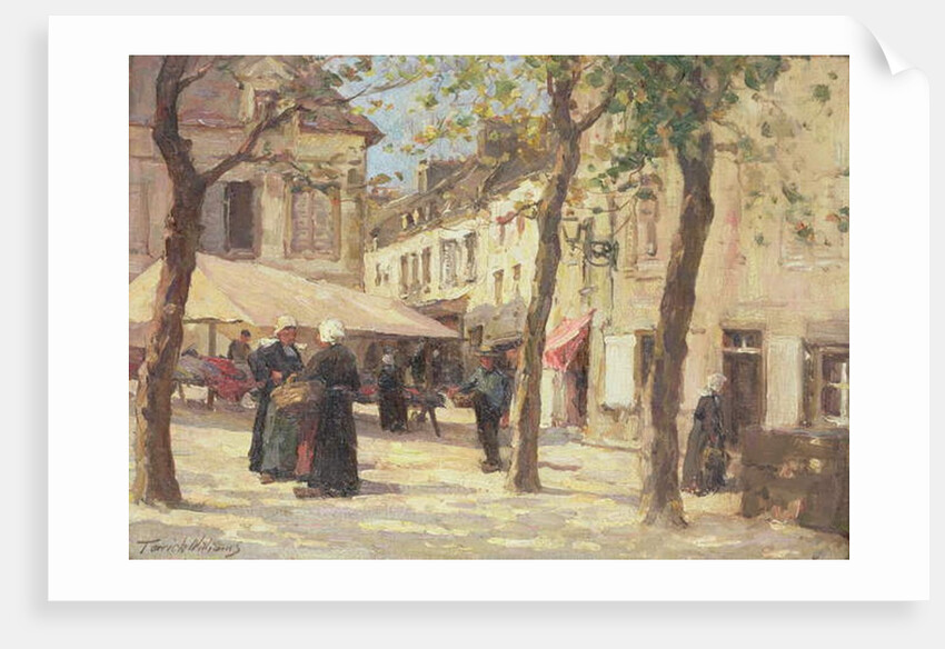 The Market Place, Quimperle, Brittany by Terrick Williams
