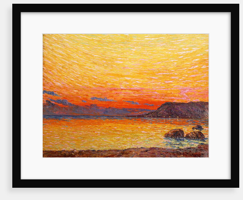 Sunset on coast by Professor Filiberto Minozzi