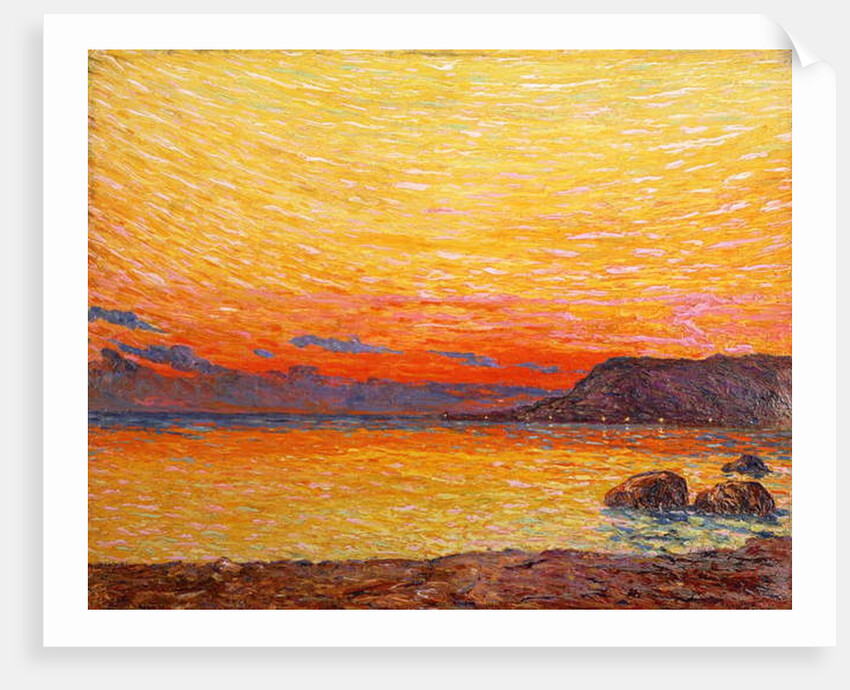 Sunset on coast by Professor Filiberto Minozzi