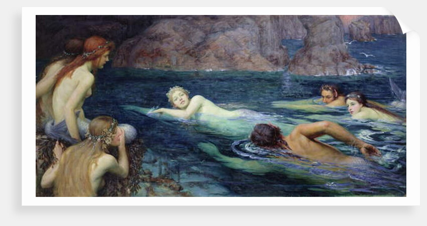 A Race with Mermaids and Tritons, 1895 by Collier Twentyman Smithers