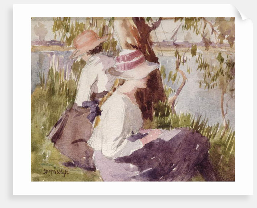 Study of Two Girls by Duncan McGregor Whyte