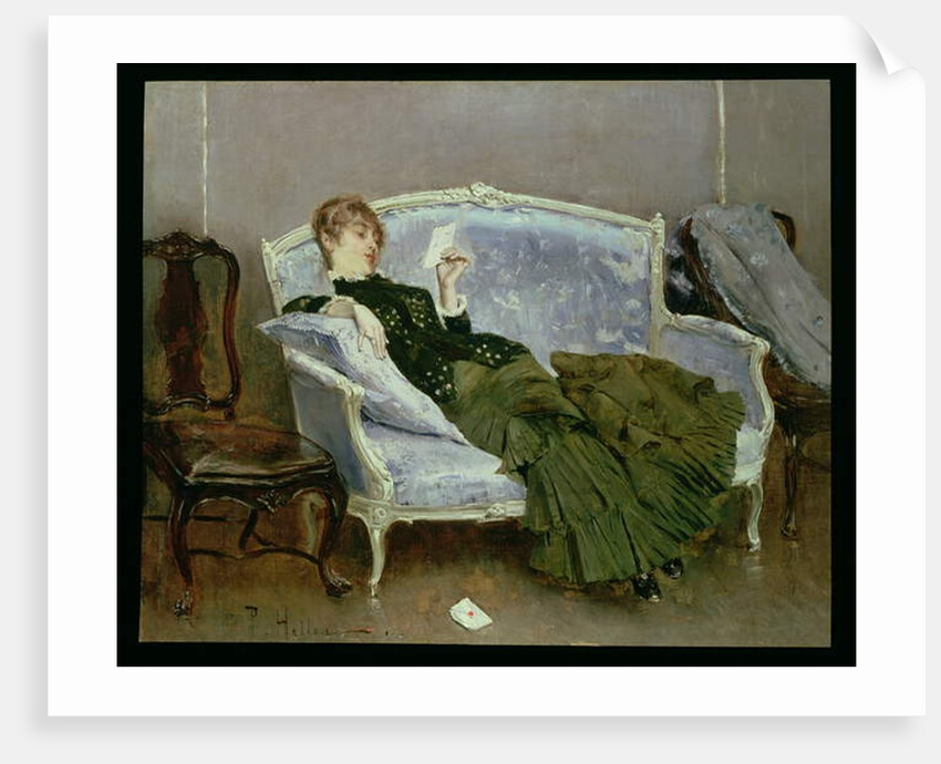 The Letter, 1880 by Paul Cesar Helleu