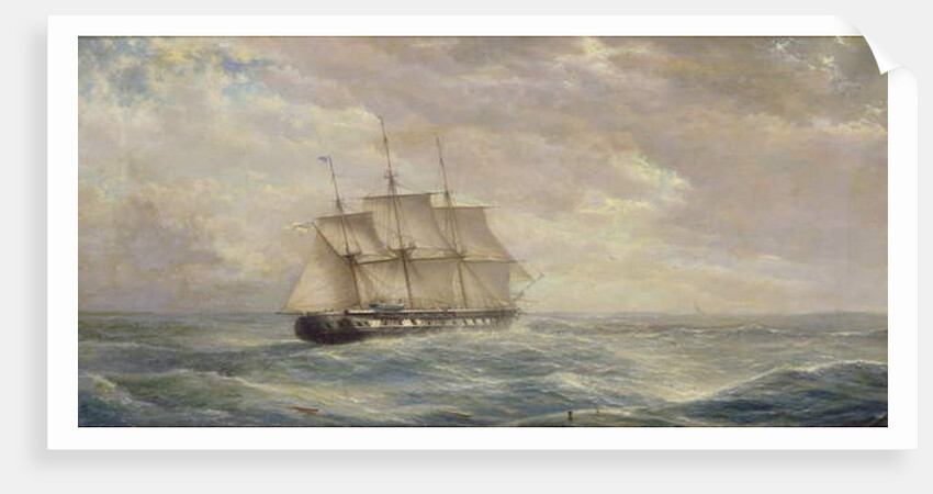 British Ship on the High Seas, 1876 by Isaac Walter Jenner