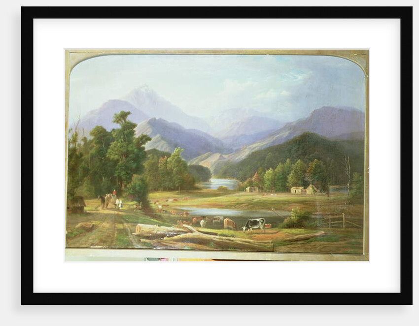 New Zealand Landscape, 1872 by Ebenezer Wake Cook