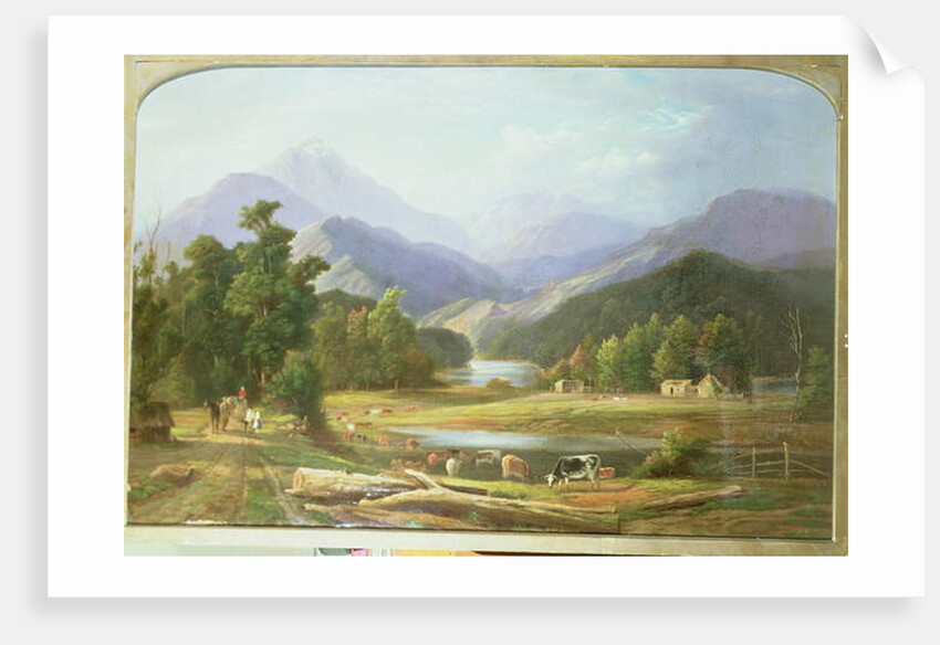 New Zealand Landscape, 1872 by Ebenezer Wake Cook