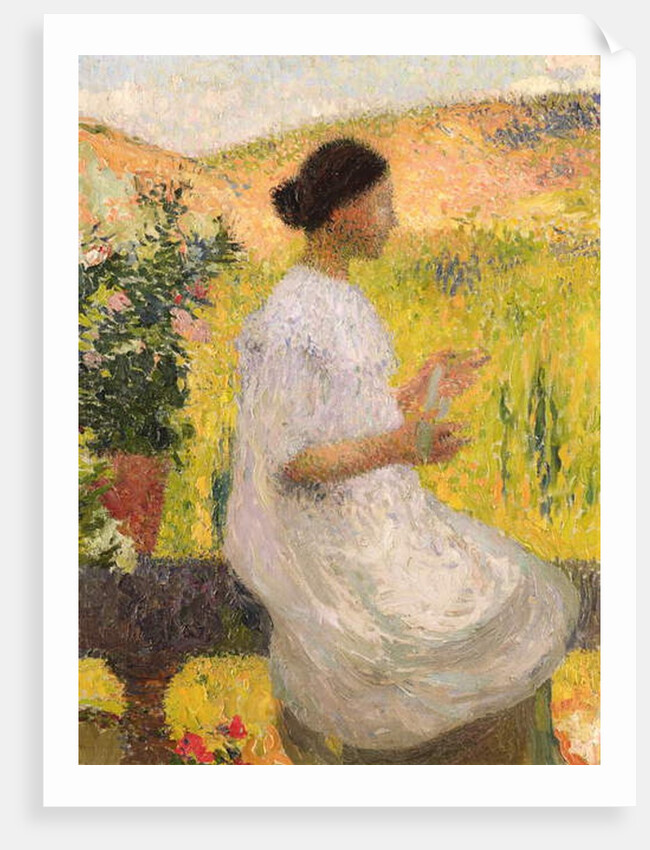 The Blue Dress, 1917 by Henri Jean Guillaume Martin