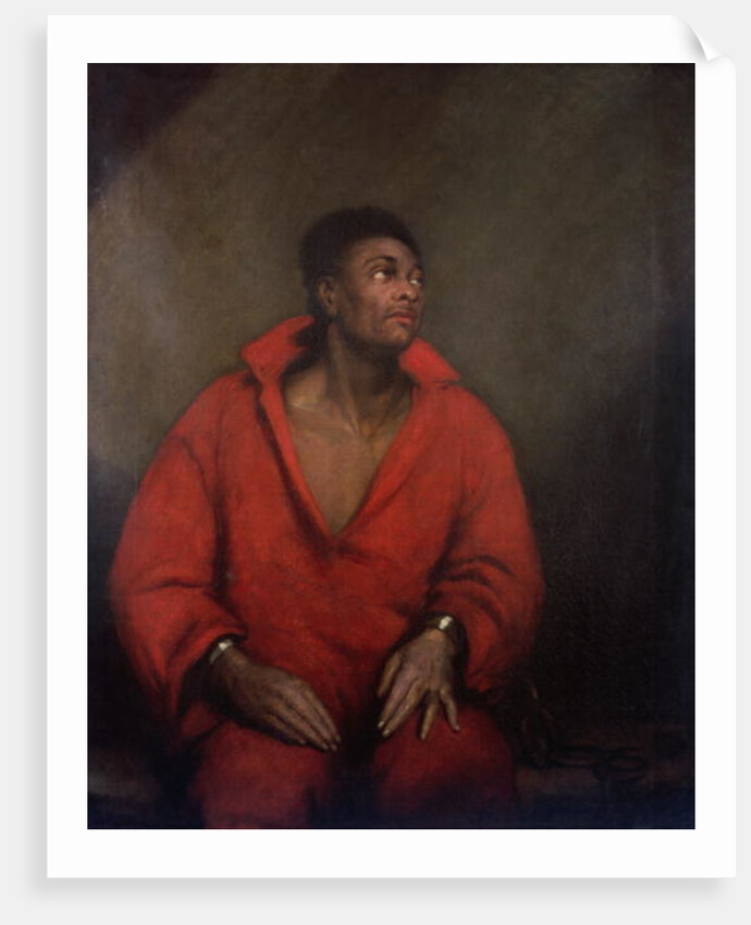 Portrait of a Slave in Chains by English School