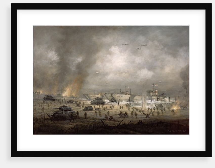 The Tanks Go In, Sword Beach by Richard Willis