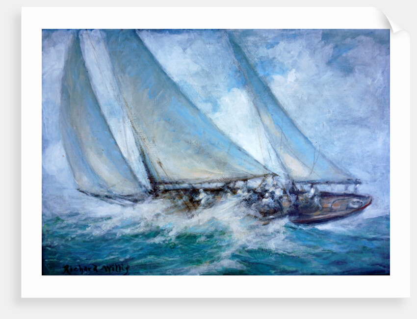 Classic Yacht - 'Twixt Wind and Water' by Richard Willis