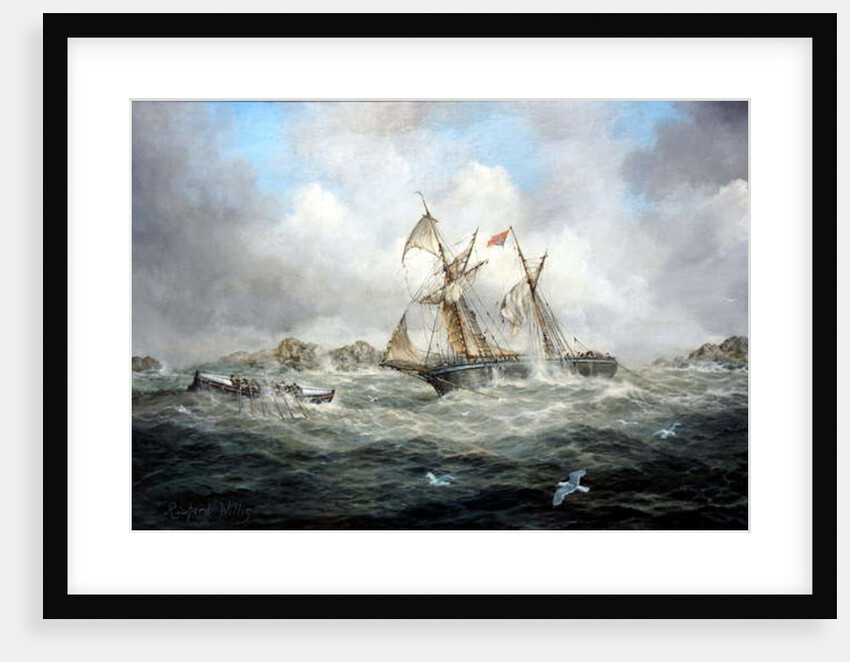 A Storm at Sea by Richard Willis