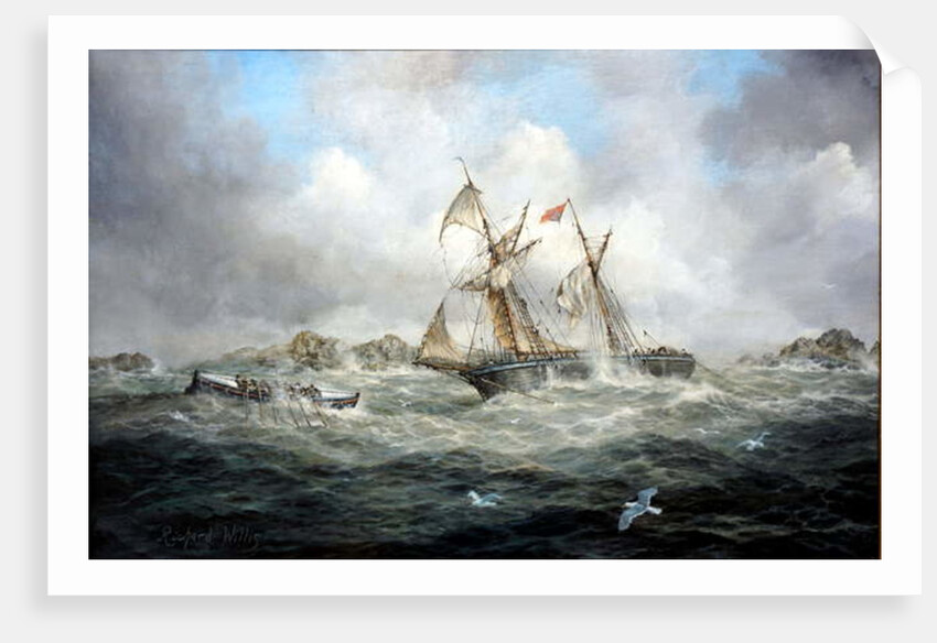 A Storm at Sea by Richard Willis