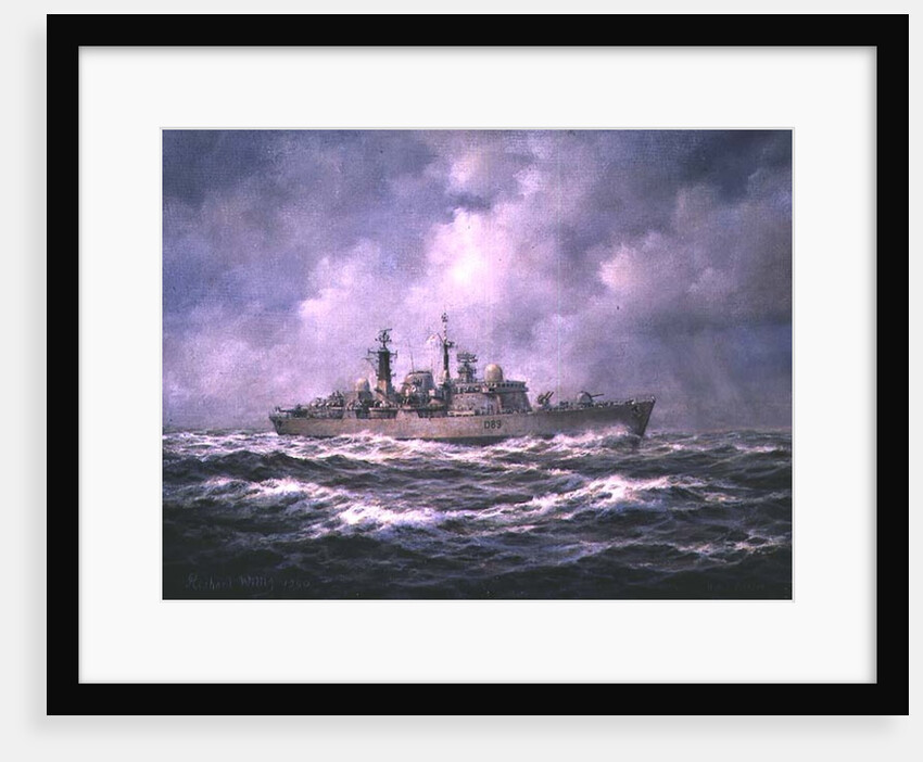 H.M.S. 'Exeter' at Sea, 1990 by Richard Willis