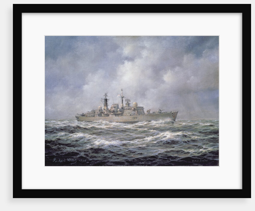 H.M.S. Exeter, Type 42 Destroyer, 1990 by Richard Willis