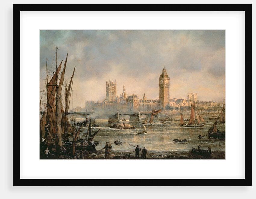 View of the Houses of Parliament from the River Thames by Richard Willis