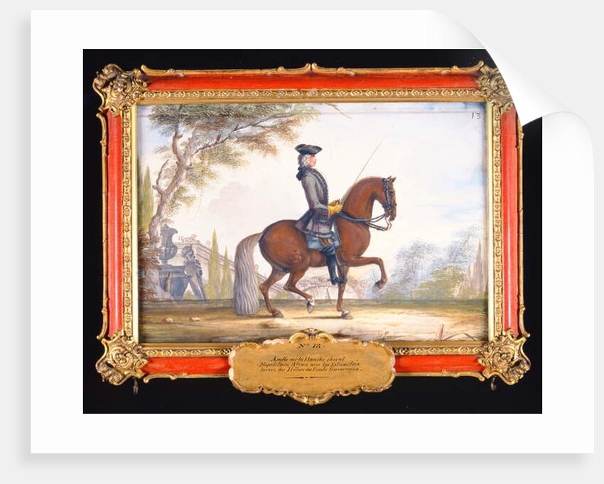 No. 13 Dressage steps performed by a neapolitan horse of the Spanish Riding School called Alzan by Baron Reis d' Eisenberg
