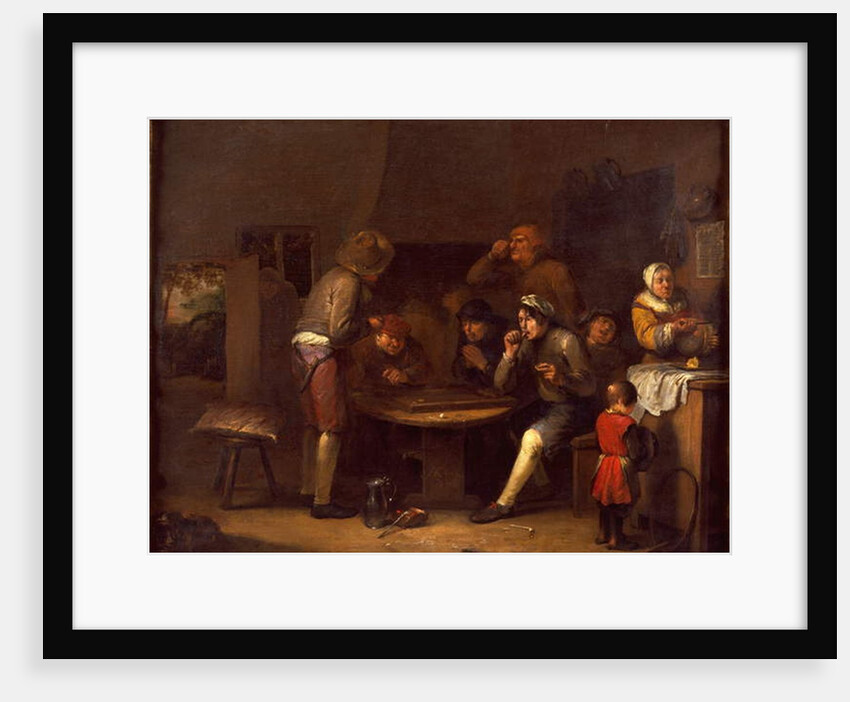 Interior of a farmhouse, 1677 by Egbert van the Elder Heemskerck