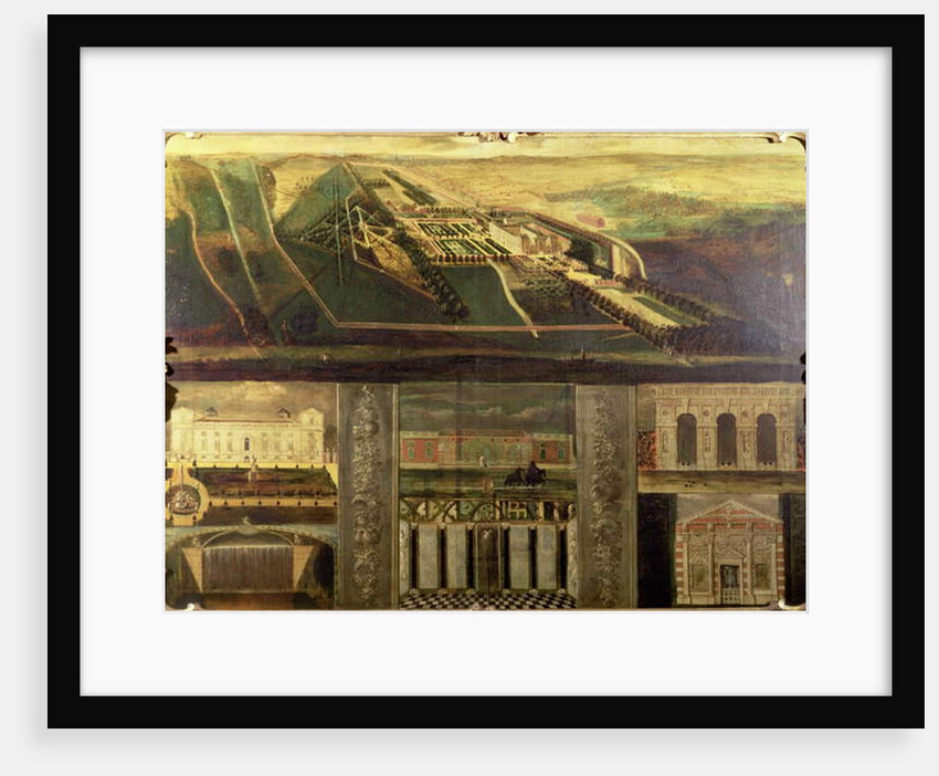 Topographical view of Wilton House by Leendert or Leonard Knijff