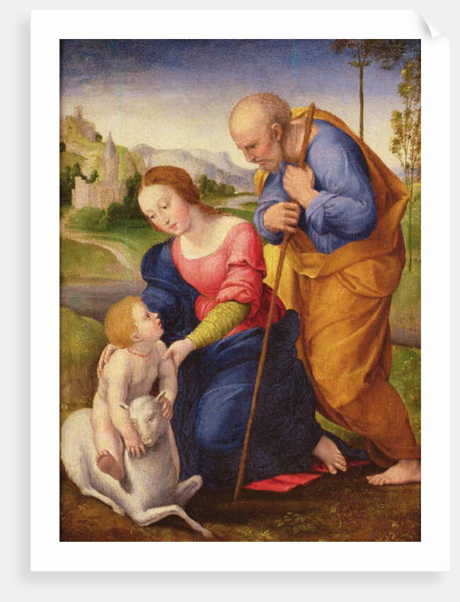 The Holy Family with the Lamb by Giovanni Francesco Penni