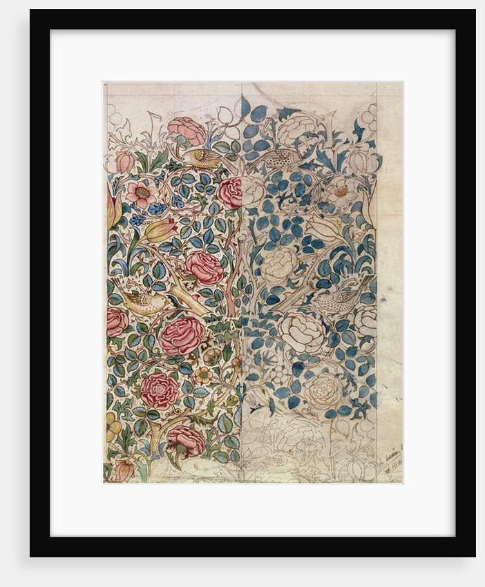 Rose wallpaper design by William Morris
