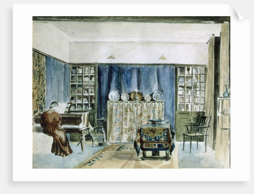 Interior of Kelmscott Manor by William Morris