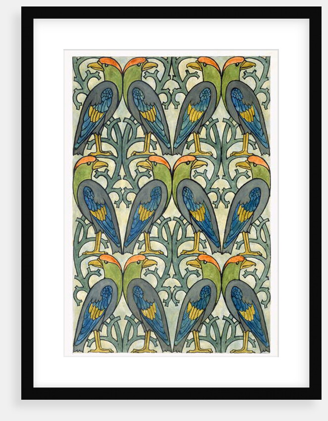 Parrot design by Charles Francis Annesley Voysey