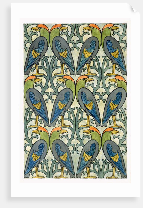 Parrot design by Charles Francis Annesley Voysey