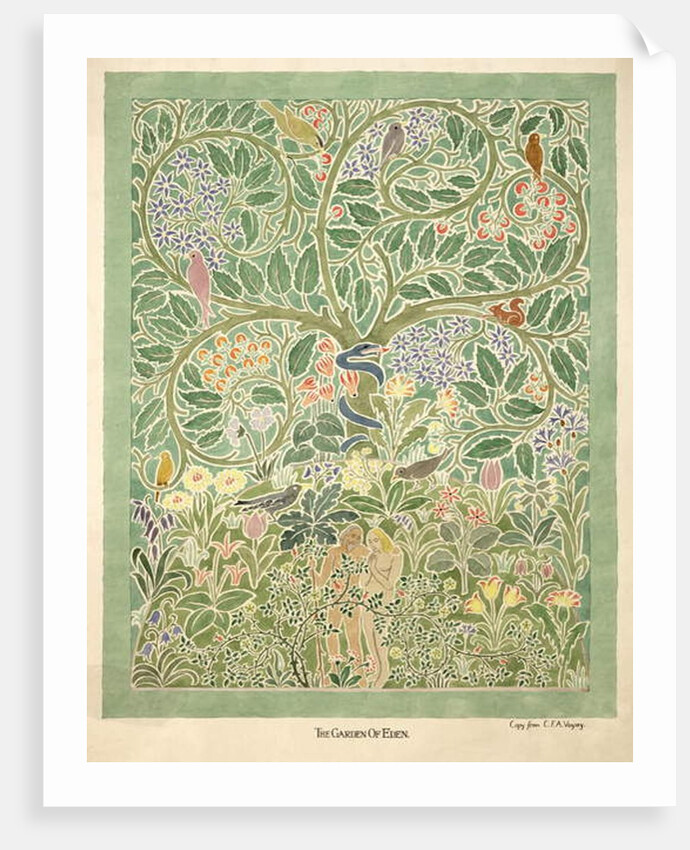 Adam and Eve design by Charles Francis Annesley Voysey