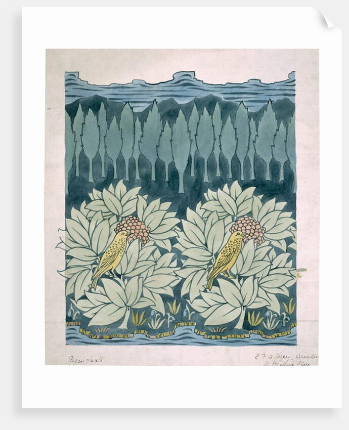 Birds with fir trees by Charles Francis Annesley Voysey