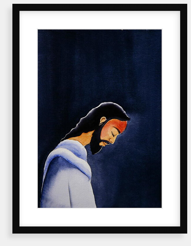 In His agony Jesus prays in Gethsemane to His Father, 2006 by Elizabeth Wang