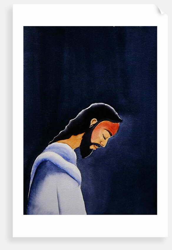 In His agony Jesus prays in Gethsemane to His Father, 2006 by Elizabeth Wang