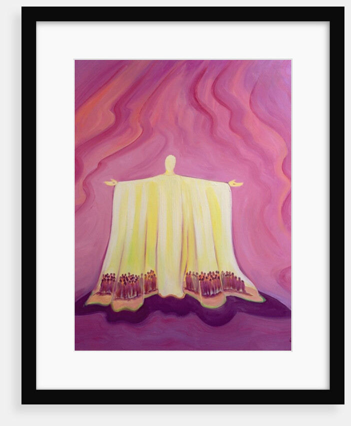 The prayer of Jesus in the Mass is like a tent that shelters and protects us in the desert of daily struggles and temptations, 2001 by Elizabeth Wang